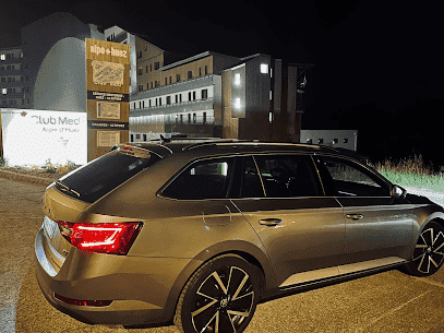 Transfert-CLUB MED ALPES D'HUEZ -VTC Aéroport Lyon Saint Exupéry à partir de  240 € TTC